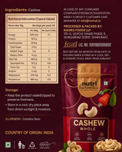 Load image into Gallery viewer, Nutri Harvest Premium Whole Cashew Nuts (W240)
