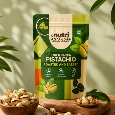 Nutri Harvest Premium California Roasted & Salted Whole Pistachios