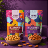 Nutri Harvest Roasted & Salted Almond and Cashew Nuts (W-240) Combo Pack