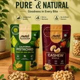 Nutri Harvest Whole Cashew Nuts and Pistachios Combo