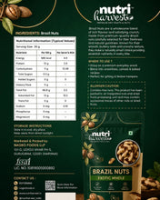 Load image into Gallery viewer, Nutri Harvest Exotic Whole Brazil Nuts
