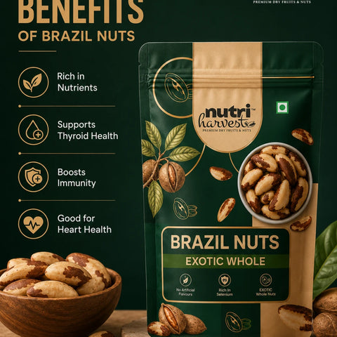 Nutri Harvest Exotic Whole Brazil Nuts