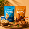 Nutri Harvest Whole Cashews and California Almonds Combo