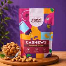 Load image into Gallery viewer, Nutri Harvest Roasted &amp; Salted Almond and Cashew Nuts (W-240) Combo Pack
